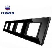 Рамка Livolo BB-C7-SR-12 4-я черная