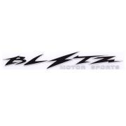 Шильд накл. BLITZ Motor Sports Черный 150*20мм металлопластик