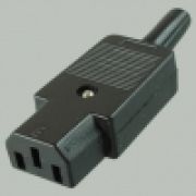 гн сетевое 3PIN пластик на кабель 250v 10A (3-021/11-0004)