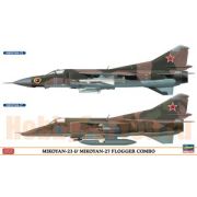 Модель HASEGAWA 02108 Самолет MiG-23 and MiG-27 FLOGGER COMBO набор 1/72