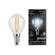 Лампа Gauss LED Elementary Filament 7W 560Lm E14 4100K 105801207