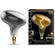 Лампа Gauss LED LED Vintage Filament FD180 6W E27   620lm 2400K 165802008
