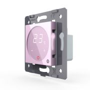 Терморегулятор Livolo  розовый для тепл. пола,16А  VL-C7-01TM-17