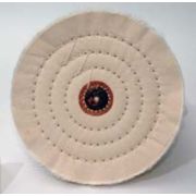 Круг муслиновый белый 152х6х70, прошивной 70 слоев (14138) мелкозернистыми полировальными пастами при финишной полировке