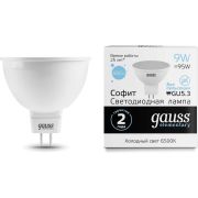 Лампа Gauss LED Elementary MR16 9W 680Lm GU5.3 6500K 13539