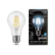 Лампа Gauss LED Filament A60 10W 970Lm E27 4100K 102802210