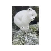 Ёлочная игрушка «Белый медведь» 6 см (Ёлочка) (С1882)