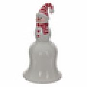 Фигурка Снеговик-колокольчик, 15 см (764534) фарфор