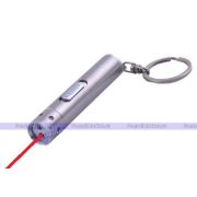 фонарик-брелок+красная лазерная указка 10 мВт, з/у USB