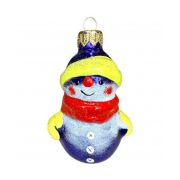 Ёлочная игрушка «Снеговичок фиолетовый» (Эвис), 8см(16 15 003 19)