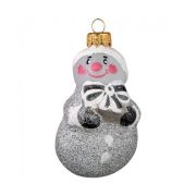 Ёлочная игрушка «Снеговик с бантиком» (Эвис), 8,5см, 16150140001