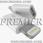 Переходник APPLE Lightning «шт» - USB micro B “гн” (6-075)