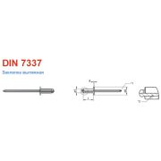 Заклепка вытяжная 3x10   DIN7337