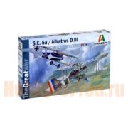 Модель ITALERI 1374ИТ Самолет S.E.5a/Albatros D.III 1/72