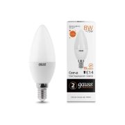 Лампа Gauss LED Elementary Свеча 8W 520Lm E14 2700K 33118