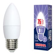 Лампа ТМ Volpe LED-C37  9W/6500К E27 свеча 3837