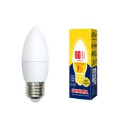 Лампа ТМ Volpe LED-C37  7W/3000К E27 свеча 4674