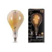 Лампа Gauss LED LED Vintage Filament A160 8W  E27    780lm 2400K 149802008