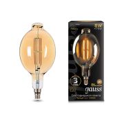 Лампа Gauss LED LED Vintage Filament BT180 8W E27   780lm 2400K 151802008