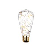 Лампа  сд VINTAGE LED  Copper Wire ST64 E27 0W, 2700K 324454