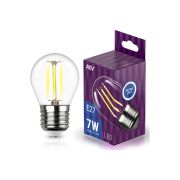 Лампа  сд  LED filament, шар 7Вт E27 4000K, 695Лм, 324850