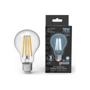 Лампа Gauss LED Filament A60 18W 1650Lm E27 4100K 102902218