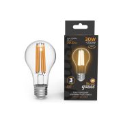 Лампа Gauss LED Filament A70 30W 3000Lm E27 2700K 102902130