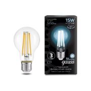 Лампа Gauss LED Filament A60 15W 1450Lm E27 4100K 102902215