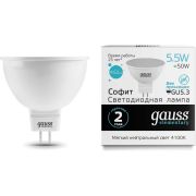 Лампа Gauss LED Elementary MR16 5.5W 450Lm GU5.3 4100K 13526