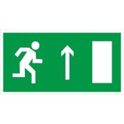 Знак E11ф,«Направление к эвакуационному выходу прямо (правосторонний)»,пленка,