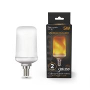 Лампа Gauss LED T65 Flame  5W 2080Lm E14 1500K/LD157401105