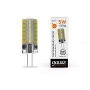 Лампа Gauss LED Elementary G4 AC210-240V 5W 400Lm 3000K 18015