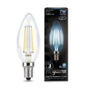 Лампа Gauss LED Filament свеча 7W 580Lm E14 4100K 103801207