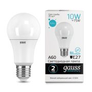 Лампа Gauss LED Elementary A60 10W 920Lm E27 4100K 23220