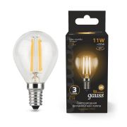 Лампа Gauss LED Filament Шар 11W 810Lm E14 2700K 105801111