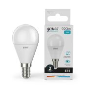 Лампа Gauss LED Elementary Шар 12W 920Lm E14 4100K 53122