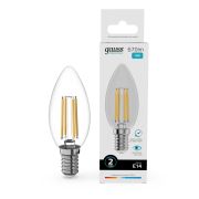 Лампа Gauss LED Filament Elementary Свеча 10W 670Lm E14 4100K 32120