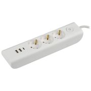Удлинитель Modern У03В с/з, 2м,16А USBx3, 3гн белый