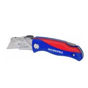 Нож трапециевидное лезвие (складной) WORKPRO 160х30х20 мм