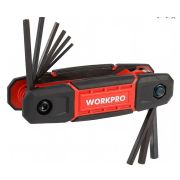 Набор ключей шестигранных WORKPRO (SAE) 9 шт