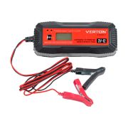 Зарядное устройство VERTON  Energy ЗУ-12 (100Вт,12 А, 12/24 В,1,2-140Ач, LCD)