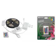 Комплект светодиодной лентыSMD5050-30LED/м-12 В-7,2 Вт/м-IP20-RGB (3м), 18 Вт, IR-контроллерTDM