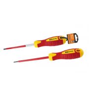 Отвертка диэлектрическая крестовая PH3*150 Эксперт Электрик TDM