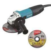 УШМ  MAKITA GA5030RX8 720W, 125мм 11000об/мин плавный пуск, антирестарт, круги в комплекте