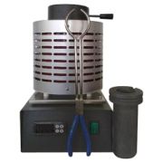 Печь плавильная VGG 2кг (14929), f-1200°С. 1.2 кВт. 220v. Комп-ция: тигель на 2кг, щипцы для тигеля. Габариты ДхШхВ - 240х220х380. Вес - 6,5 кг.