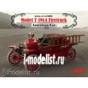 Модель ICM 24004 Американский пожарный автом. T 1914 Firetruck, 1/24