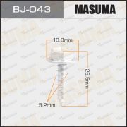 Саморез Masuma 5.2x21mm набор 10шт BJ-043